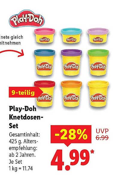 Play-Doh Knetdosen-Set 9-teilig