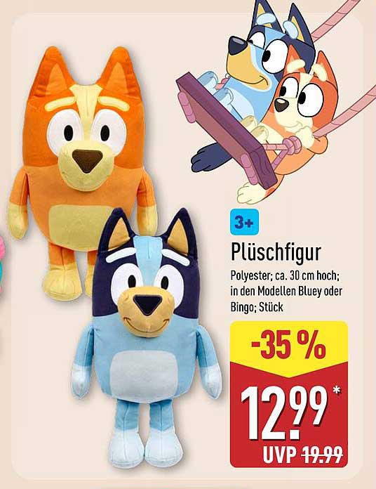 Plüschfigur - Bluey oder Bingo - nur für kurze Zeit!