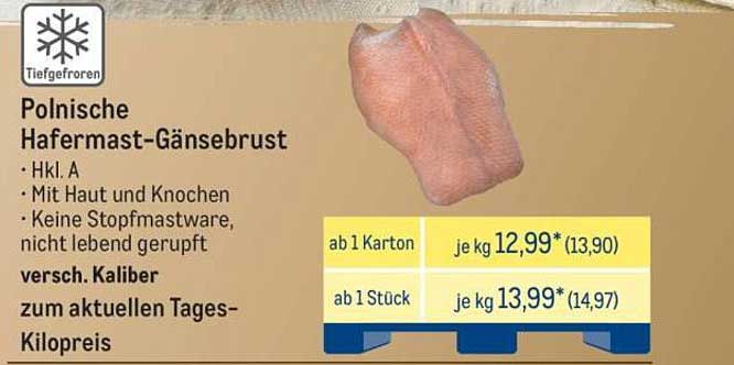 Polnische Hafermast-Gänsebrust