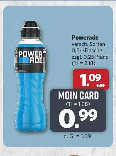 Powerade verschiedene Sorten 0,5-l-Flasche