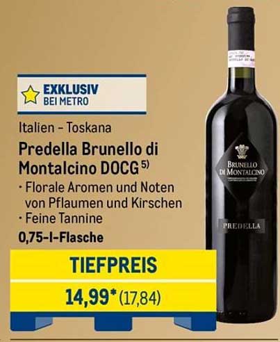 Predella Brunello di Montalcino DOCG - 0,75 l Flasche