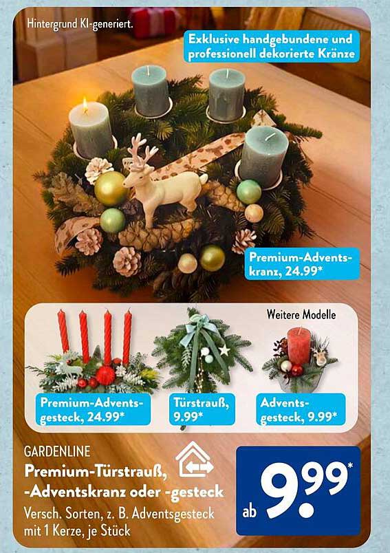 Premium-Adventskranz, 24,99*