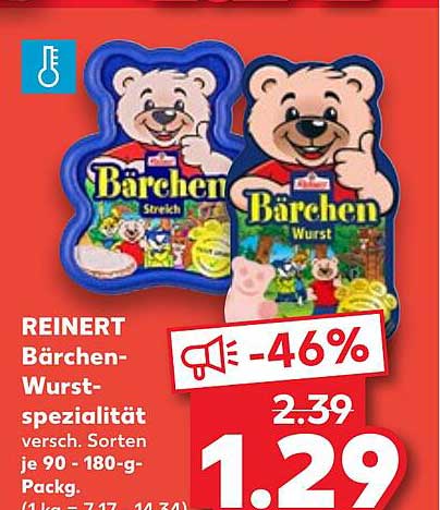 REINERT Bären-Wurst-Spezialität - Verschiedene Sorten (90 - 180 g)