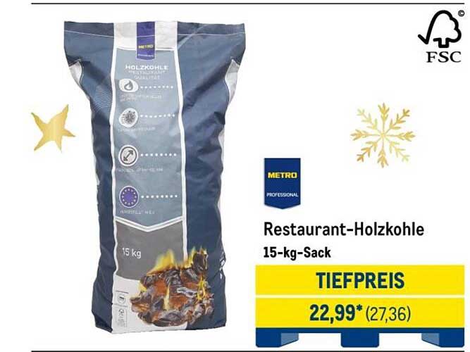 Restaurant-Holzkohle 15-kg-Sack