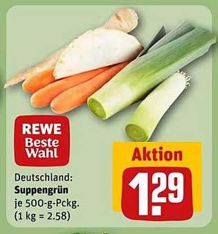 REWE Beste Wahl Suppengrün 500-g-Packung