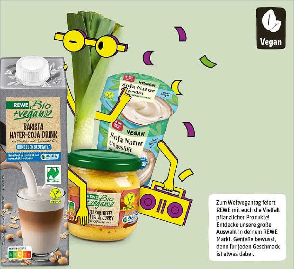 REWE Bio vegan Barista Hafer-Soja Drink