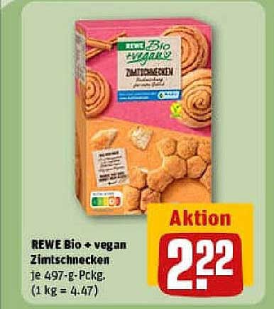 REWE Bio + vegan Zimtschnecken