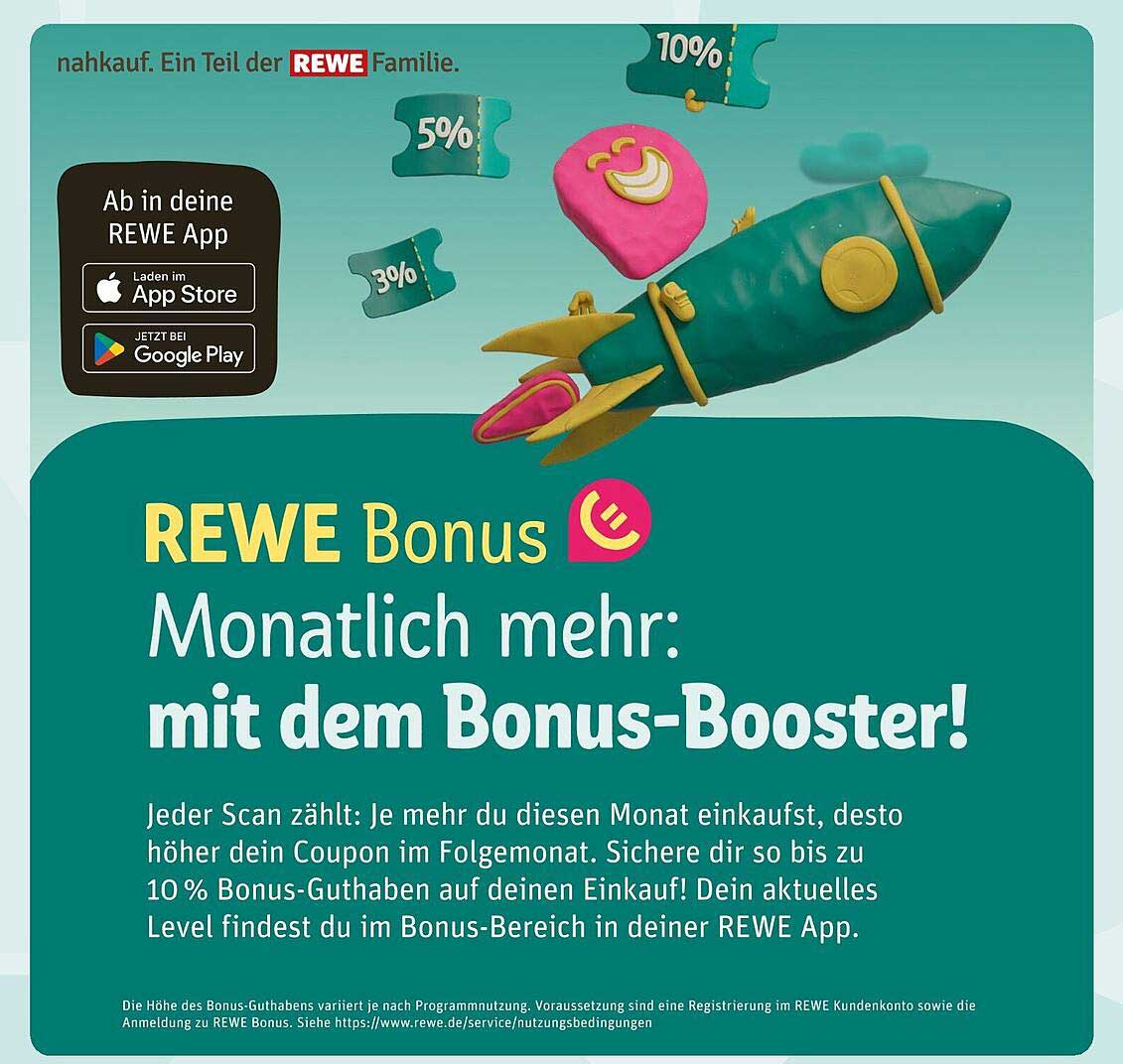 REWE Bonus – Monatlich mehr mit dem Bonus-Booster!