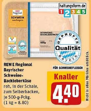 REWE Regional Bayrischer Schweine-Backleberkäse