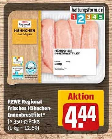 REWE Regional Frisches Hähnchen-Innenbrustfilet 350 g