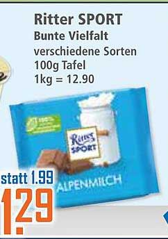 Ritter SPORT Bunte Vielfalt 100g Tafel