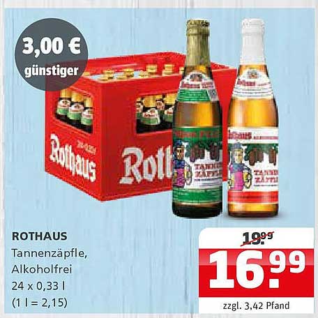 Rothaus Tannenzäpfle, Alkoholfrei 24 x 0,33 l