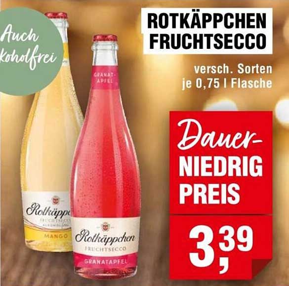 Rotkäppchen Fruchtsecco – verschiedene Sorten je 0,75 l Flasche