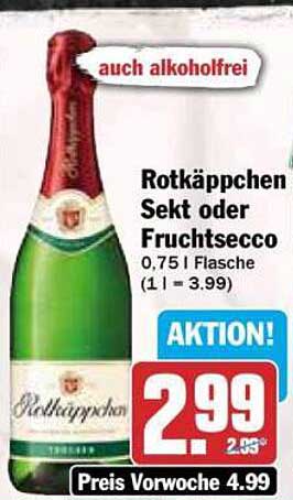 Rotkäppchen Sekt oder Fruchtsecco 0,75 l Flasche