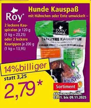 Roy Hunde Kauspaß mit Hühnchen oder Ente