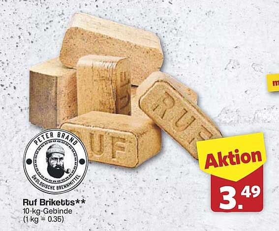Ruf Briketts 10-kg-Gebinde
