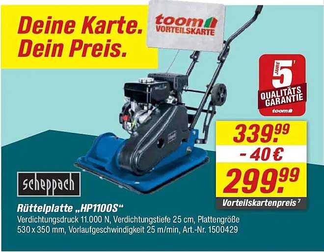 Rüttelplatte „HP1100S“