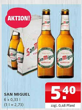SAN MIGUEL - 6 x 0,33 l Paket
