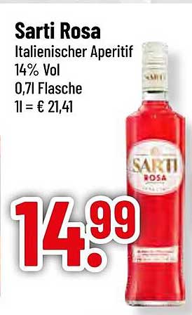 Sarti Rosa – Italienischer Aperitif 14% Vol