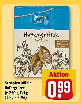 Schapfen Mühle Hafergrütze 250-g-Packung
