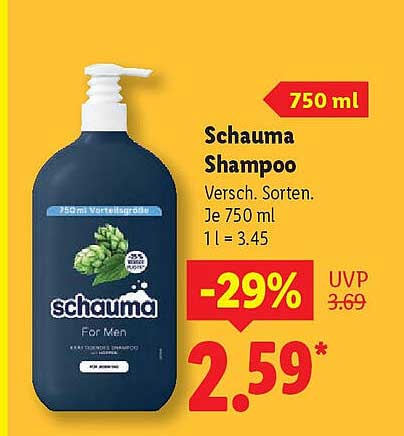Schauma Shampoo For Men – 750 ml