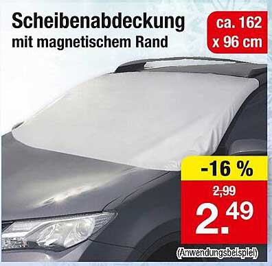 Scheibenabdeckung mit magnetischem Rand