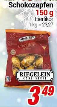 Schokozapfen 150 g – Eierlikör von Riegelein