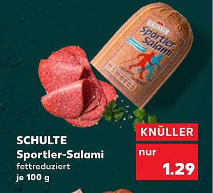 SCHULTE Sportler-Salami fettreduziert je 100 g