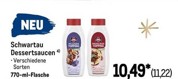 Schwartau Dessertsoßen 770-ml-Flasche - Verschiedene Sorten