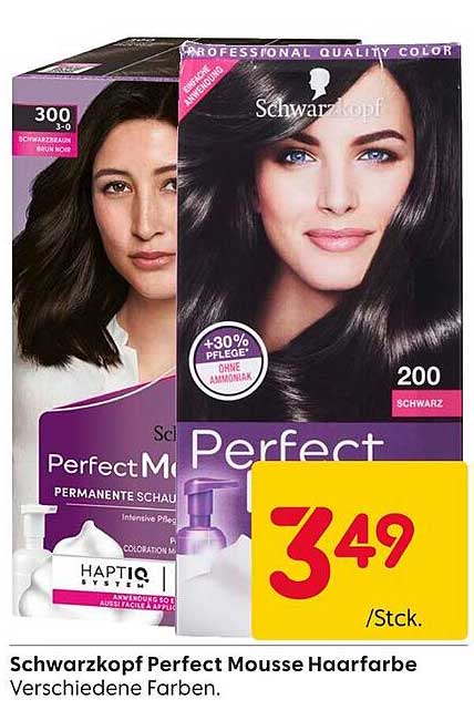 Schwarzkopf Perfect Mousse Haarfarbe - Professionelle Qualität