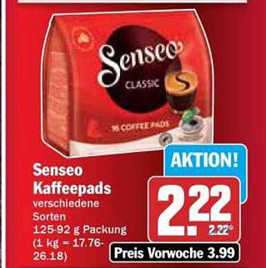 Senseo Kaffee-Pads verschiedene Sorten