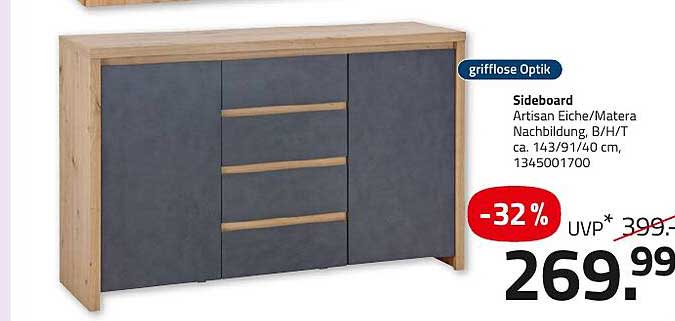 Sideboard Artisan Eiche/Matera Nachbildung