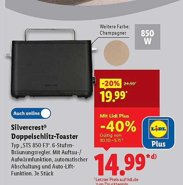 Silvercrest® Doppelschlitz-Toaster