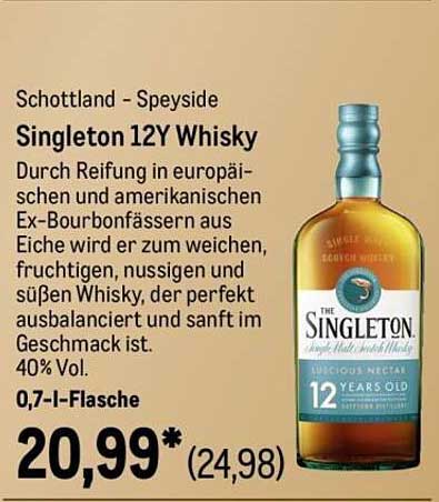 Singleton 12Y Whisky 0,7 l