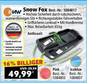 Snow Fox Rutschteller – Sicherheit und Spaß für Kinder