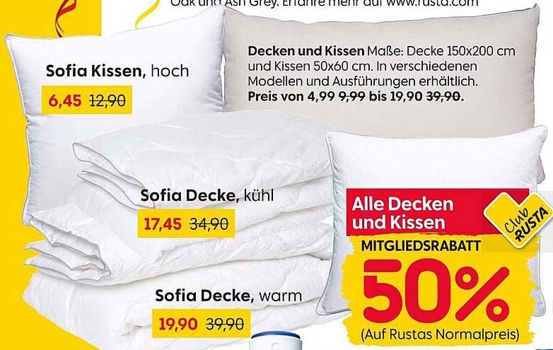 Sofia Kissen und Decken - 50% Rabatt auf die gesamte Kollektion