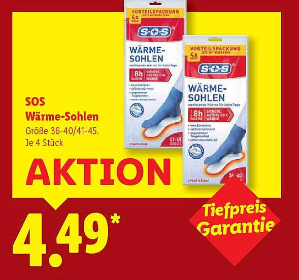 SOS Wärme-Sohlen - Die perfekte Lösung für kalte Füße