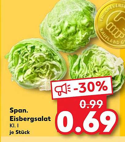 Span. Eisbergsalat Kl. I je Stück