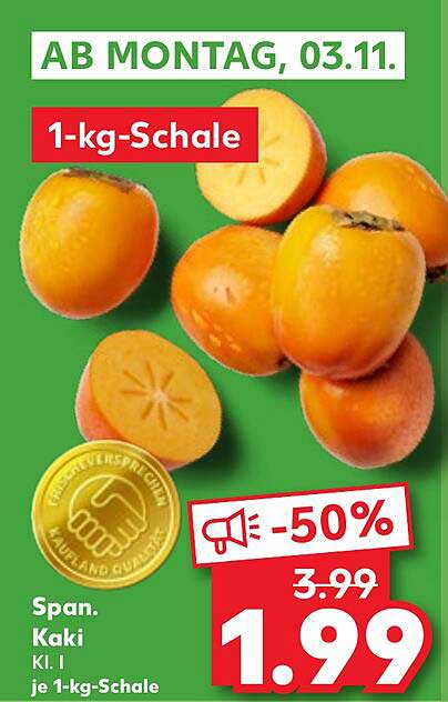 Spanische Kaki - 1-kg-Schale