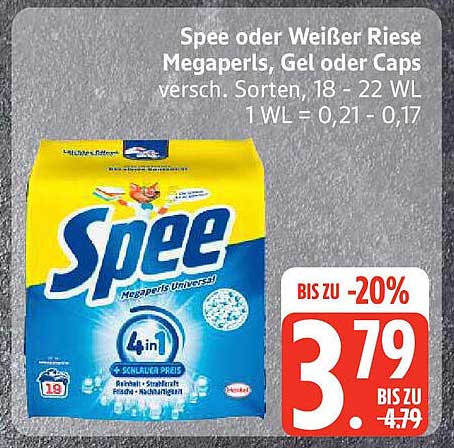 Spee oder Weißer Riese Megaperls, Gel oder Caps – vielseitige Reinigungshelfer