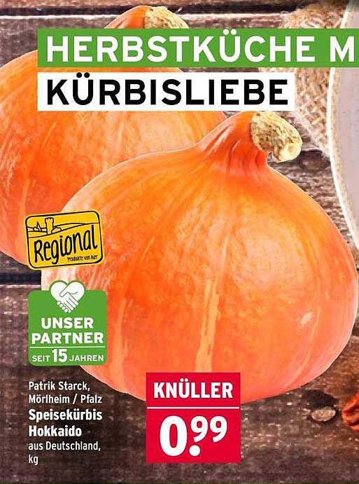 Speisekürbis Hokkaido aus Deutschland, kg