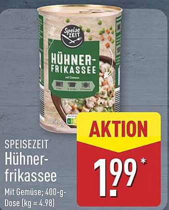 SPEISEZEIT Hühnerfrikassee mit Gemüse, 400-g-Dose