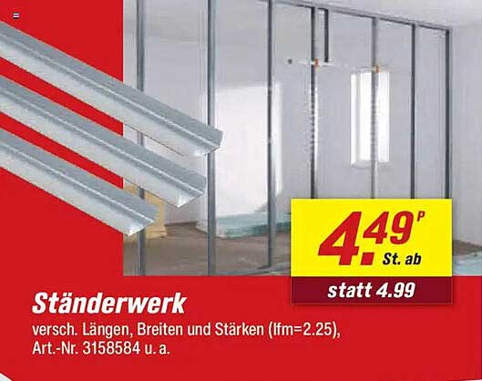 Ständerwerk - verschiedenste Längen, Breiten und Stärken