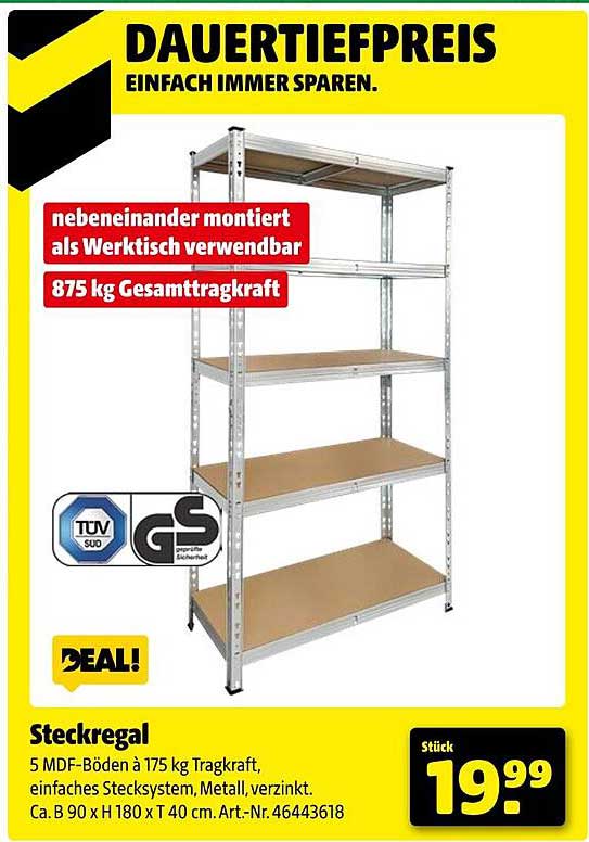 Steckregal für optimale Stauraumlösungen