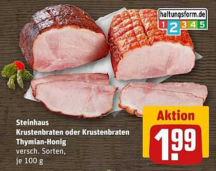 Steinhaus Krustenbraten oder Krustenbraten Thymian-Honig