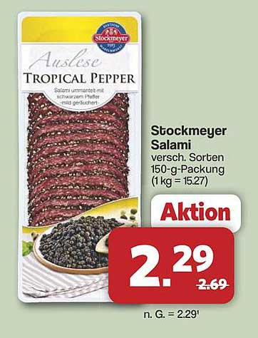 Stockmeyer Salami versch. Sorten 150-g-Packung