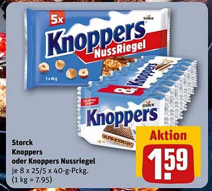 Storck Knoppers oder Knoppers NussRiegel