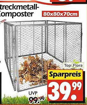 Streckmetall-Komposter 80x80x70 cm