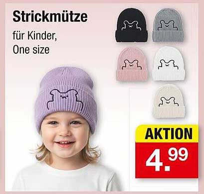 Strickmütze für Kinder, One size