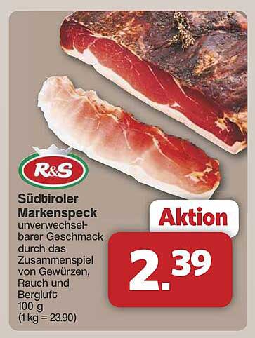 Südtiroler Markspeck - Unvergleichlicher Geschmack aus den Alpen